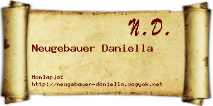 Neugebauer Daniella névjegykártya